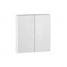 Tecla doble interruptor Efapel 90611 t br Logus 90 blanco