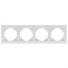 Marco cuádruple mecanismos Efapel 90940t br Logus 90 blanco