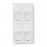 SCHNEIDER U9.479.25 UNICA Tapa 4xRJ45 (IBM/infra+