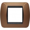BTicino L4802BO living int - Placa 2 plazas bronce oxidado
