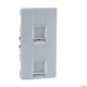 SCHNEIDER U9.462.18 UNICA Tapa 2xRJ45
