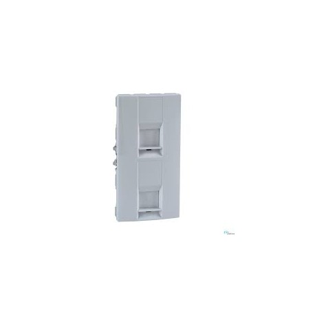 SCHNEIDER U9.462.18 UNICA Tapa 2xRJ45