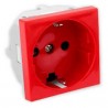 TAPA ROJA ENCHUFE SHUCKO 40936.03