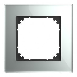 Marco 1 elemento, System M-Plan cristal, Plata 489160