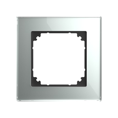 Marco 1 elemento, System M-Plan cristal, Plata 489160