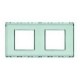 MARCO 2 ELEMENTOS BTICINO LIGHT AGUA MARINA N4802/2KR