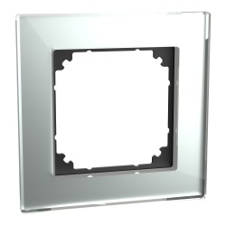 Merten 489160 M-PLAN real glass frame, Diamond Silver [Energy Class B]