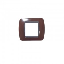 PLACA 2 MODULOS ESTRECHOS LIVING INTERNACIONAL BAKELITA L4802BK