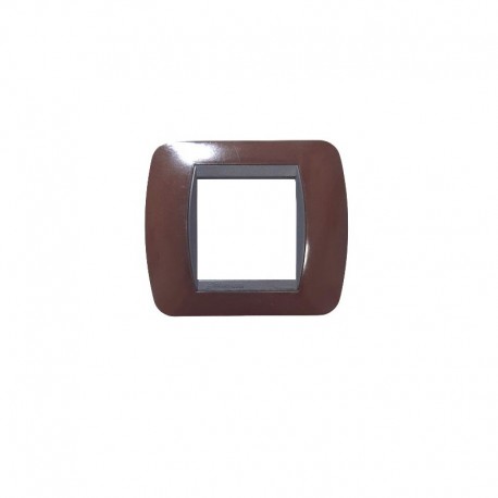 PLACA 2 MODULOS ESTRECHOS LIVING INTERNACIONAL BAKELITA L4802BK