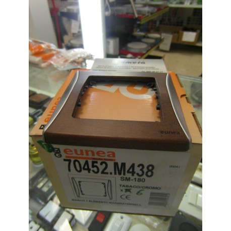 MARCO 1 ELEMENTO MADERA+ EMBELL TABACO/CROMO