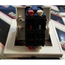 Doble interruptor 10a-250 V blanco