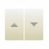 JUEGO TECLAS DOBLES INT.-PULSADOR PERSIANAS BEIGE 18765-A