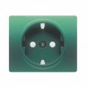 TAPA ENCHUFE II + TT LATERAL ESP. VERDE MINERVA