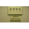 PLACA 4 ELEMENTOS BLANCO