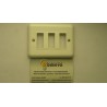 PLACA 3 ELEMENTOS BLANCO 1 MODELO