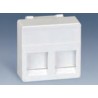 TAPA CONECTOR DOBLE RJ-45 BLANCO NIEVE SIMON 27 PLAY 27486-35