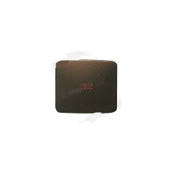 Tecla interruptor-conmutador con visor bronce