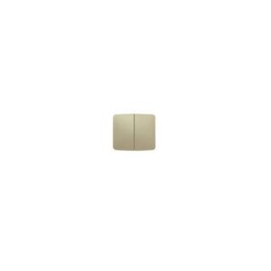 Tecla doble interruptor-conmutador champán 8211 CH