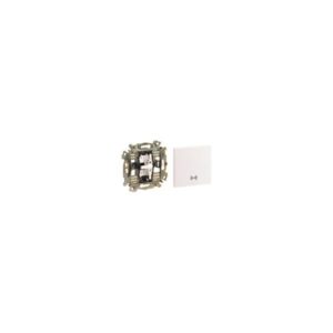 PULSADOR 10A 250 V CON TECLA EN BLANCO SIMBOLO LUZ