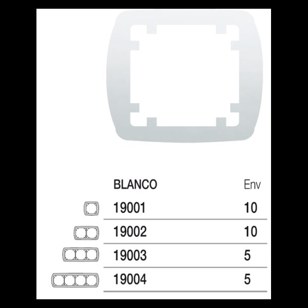 MARCO BLANCO I ELEMENTO HORIZONTAL - VERTICAL 19001 1 MARCO BLANCO I ELEMENTO HORIZONTAL - VERTICAL 19001