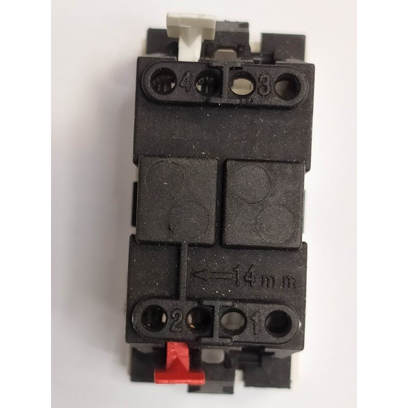 INTERRUPTOR UNIPOLAR ESTRECHO CON TECLA EN  BLANCO  87201.02