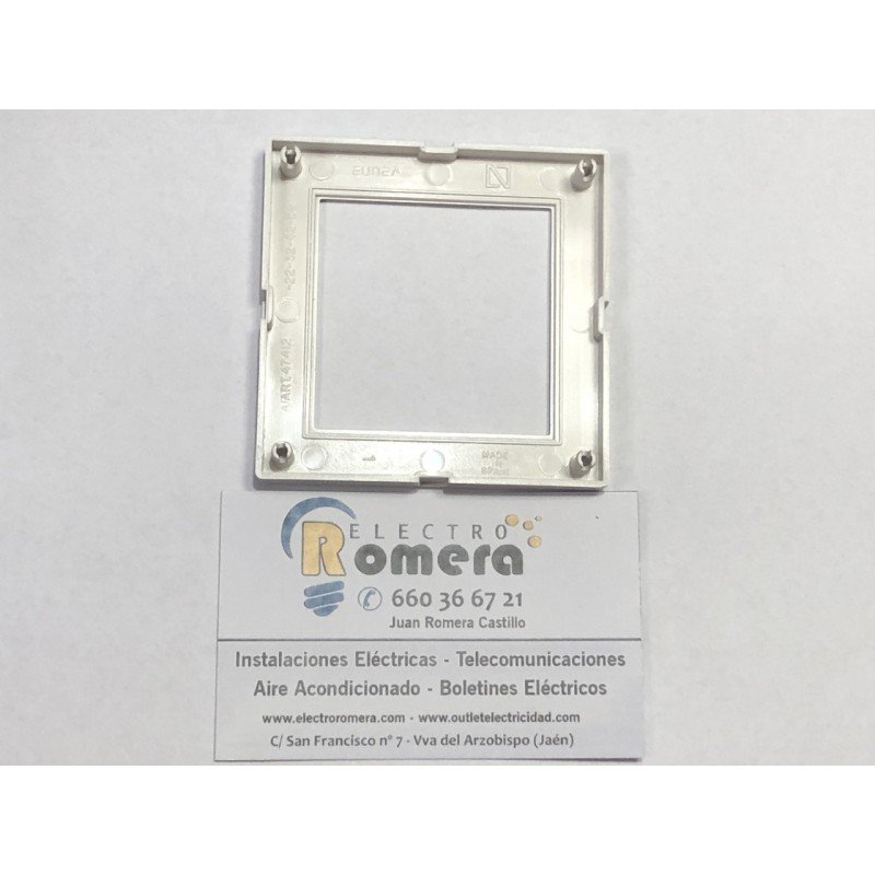 PLACA INTERMEDIA 2 MODULOS BLANCO 47412.02