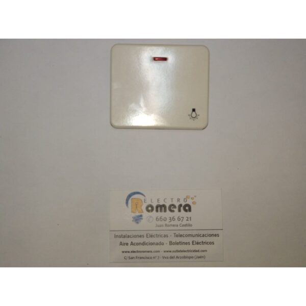 PULSADOR CON TECLA LUMINOSO CON SIMBOLO LUZ 1 PULSADOR CON TECLA LUMINOSO CON SIMBOLO LUZ