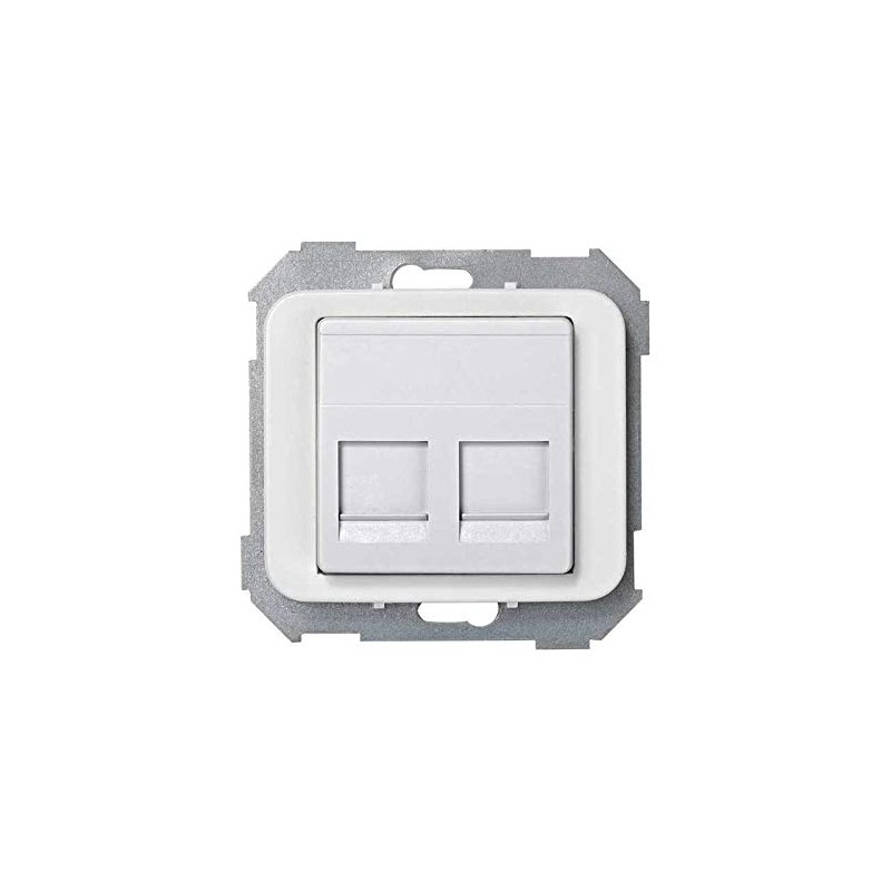 ADAPTADOR 2 CONECTOR RJ AMP BLANCA 75589-30