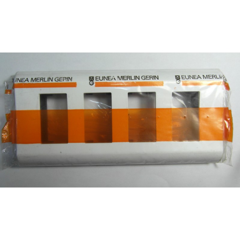Placa 4 módulos estrechos EUROPOLI BLANCA