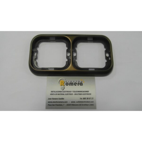 MARCO 2 VENTANAS HORIZONTAL COLOR BRONCE 7372-H MARRON LX 1 MARCO 2 VENTANAS HORIZONTAL COLOR BRONCE 7372-H MARRON LX