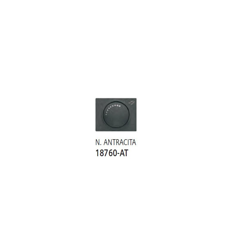 TAPA Y BOTON POTENCIOMETRO BJC IRIS NEGRO ANTRACITA 18760-AT