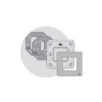 PLACA 2 ELEMENTO ANCHO CAJA SIN ESTRELLA 16662-B