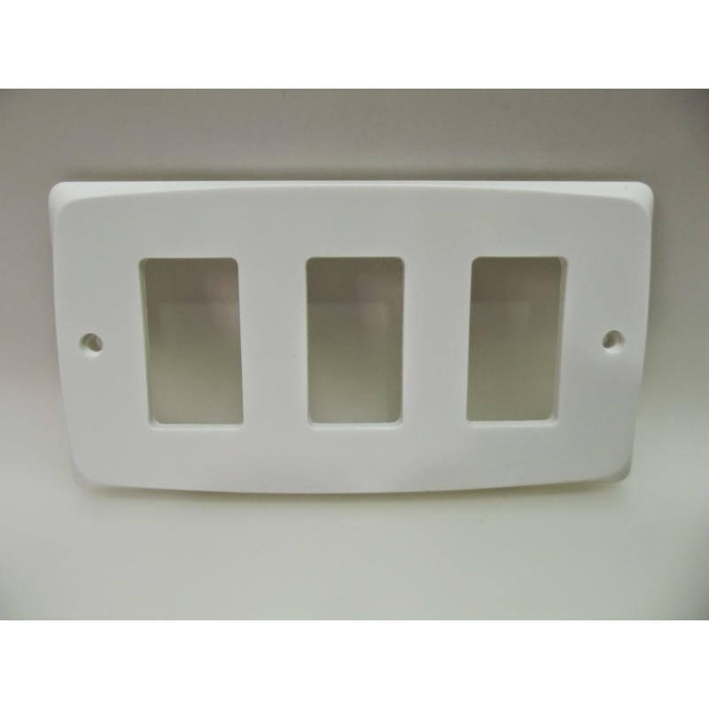 PLACA 3 ELEMENTOS BLANCA