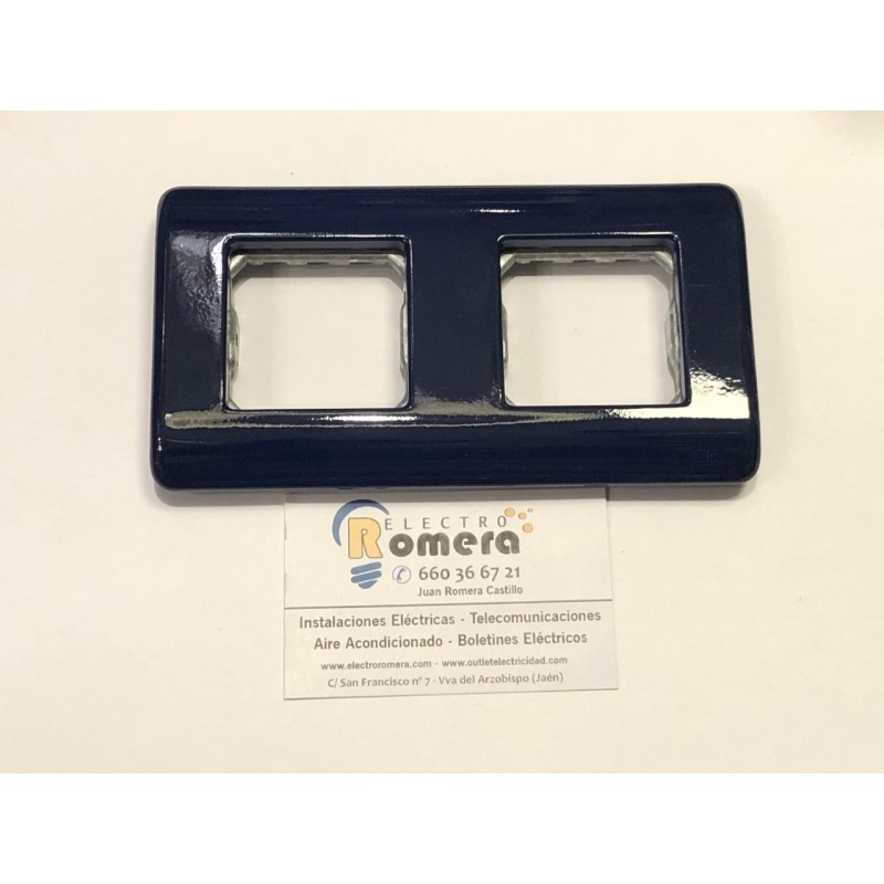 PLACA 2 ELEMENTO ANCHOS CON BASTIDOR AZUL MARINO BJC SOL TEIDE