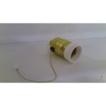 PORTALAMPARAS TIRADOR LATONADO E27