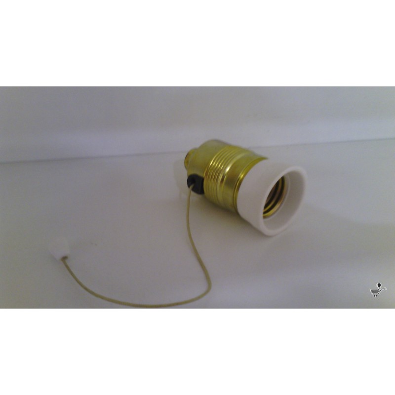 PORTALAMPARAS TIRADOR LATONADO