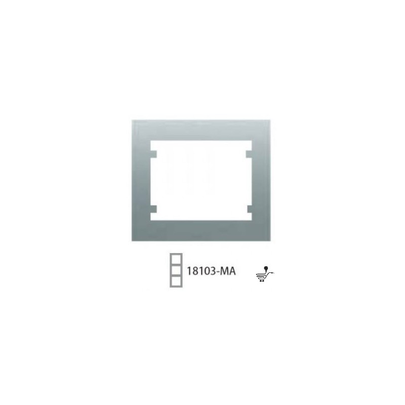 MARCO 3 ELEMENTOS VERTICAL ALUMINIO MERCURIO