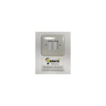PLACA RECTANGULAR BLANCA DOS ELEMENTOS ESTRECHOS
