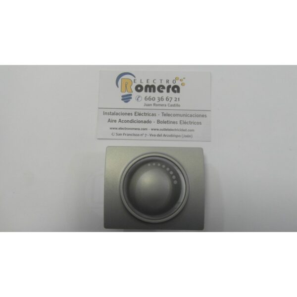 TAPA Y BOTON REGULADOR DE LUZ ALUMINIO MERCURIO 18738-MA 1 TAPA Y BOTON REGULADOR DE LUZ ALUMINIO MERCURIO 18738-MA