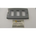 PLACA 3 MECANISMOS GRIS 3072 G