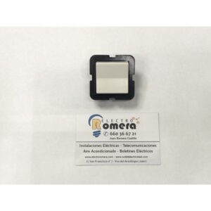 CONMUTADOR DE CRUCE 637 PLASTIMETAL SERIE IMPACT BLANCO