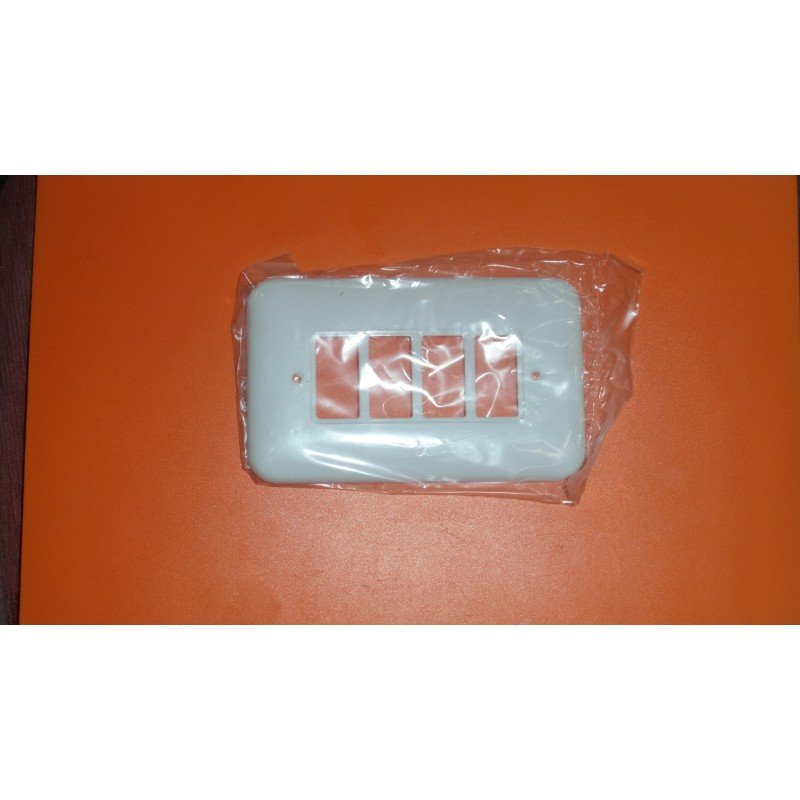 placa rectangular blanca plastimetal 4 elementos 154