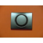 Tapa+boton regulador giratorio serie olas acero perla 8460 AP