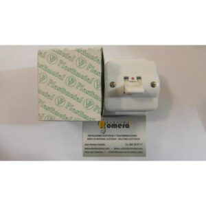 INTERRUPTOR BIPOLAR 20A 380V SUPERFICIE BLANCO