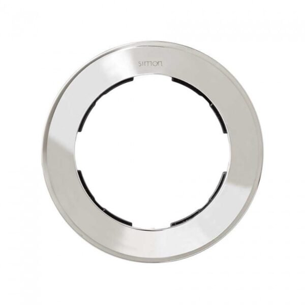 Marco redondo para 1 elemento cromado 88610-33