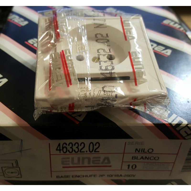 Base enchufe 2p 10/16 a-250V