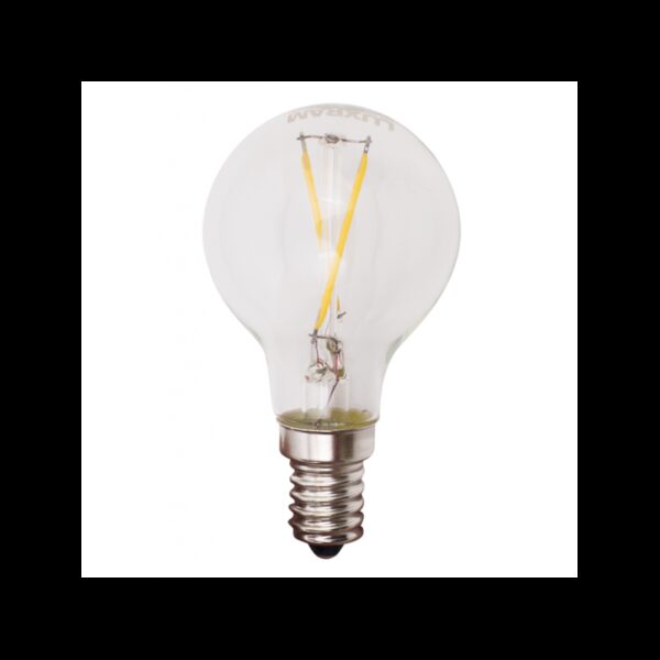 Bombilla 4w 4000k Led Filamento Esferica Clara E14 400lm 45x65