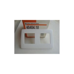 PLACA DE 2 ELEMENTOS BLANCO SM100 40404.18 EUNEA