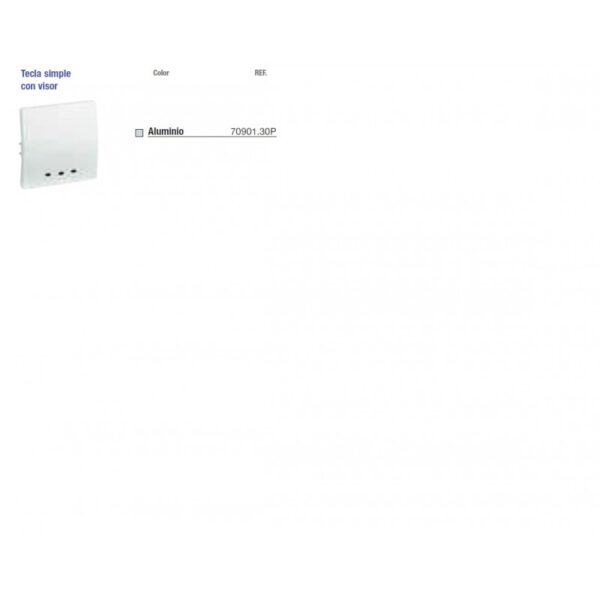 TECLA PILOTO SM180  ALUMINIO MATE SM 180