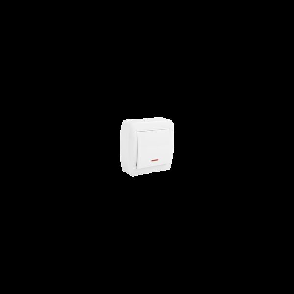 Conmutador unipolar con indicador luminoso MUR02ILU